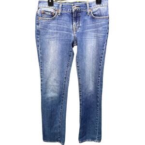 Lucky Brand Sundown Straight Jeans 6/28 Blue Denim Women